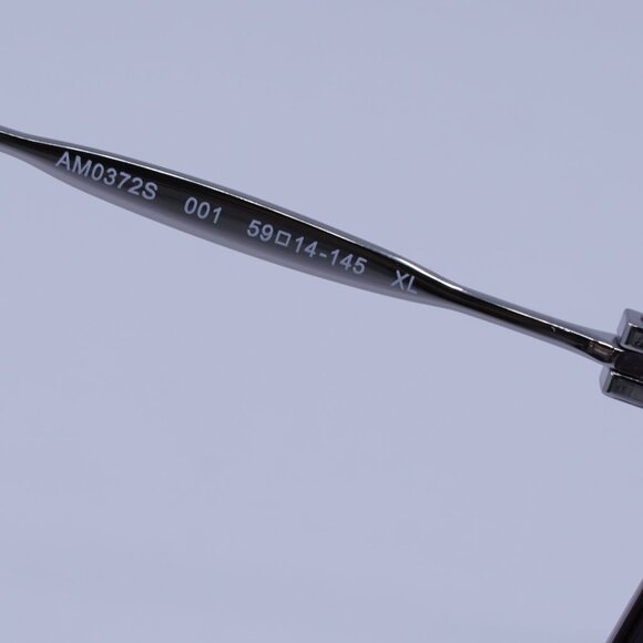 Alexander McQueen AM0372S 001 Sunglasses Ruthenium Aviator Frame, Grey Lenses - Picture 8 of 11